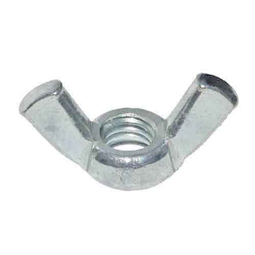 WNF14 1/4"-28 Wing Nut, Cold Forged, Coarse, Low Carbon, Zinc